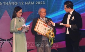 Nhà khoa học VNU- game đánh chắn online đổi thưởng
 đón nhận Tặng thưởng tác phẩm lý luận, phê bình văn học, nghệ thuật xuất bản năm 2022